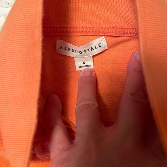 Aeropostale polo, size SMALL. Coral and turquoise. - Picture 2 of 4